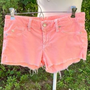 Coral Cut Off Shorts